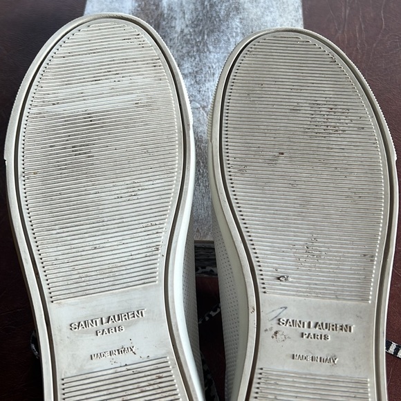 Yves Saint Laurent “Andy” Perforated Low Top Sneakers - Picture 11 of 16